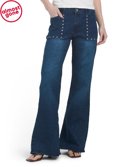 VIGOSS Studded Bootcut Jeans