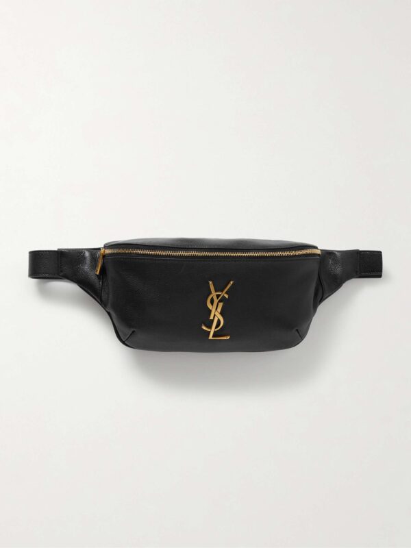 Cassandre textured-leather belt bag