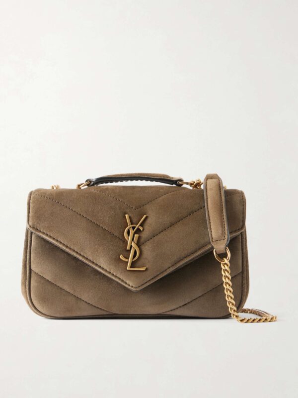 Loulou suede shoulder bag