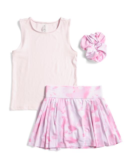 YOGALICIOUS Girls 2pc Tank And Drop Shot Skort Set